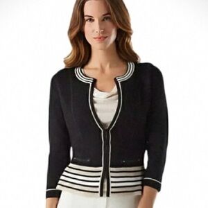 White House Black Market Military-Style Women's Sweater I Cardigan
